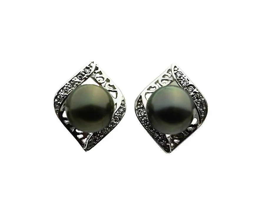 Sterling Silver Earring Pearl Setting SE07 Setting Only. No Pearl Included.