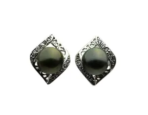 Sterling Silver Earring Pearl Setting SE07 Setting Only. No Pearl Included.