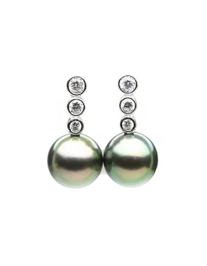 Sterling Silver Earring Pearl Setting SE24 Setting only. No pearl included.
