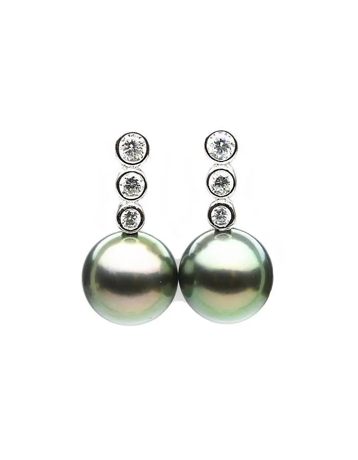 Sterling Silver Earring Pearl Setting SE24 Setting only. No pearl included.