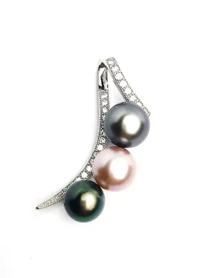 Sterling Silver Pearl Pendant Setting - SP61. Setting only. No pearl included.