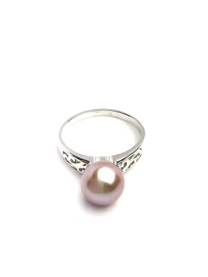 Sterling Silver Pearl Ring Setting - SR08. Setting only. No pearl included.