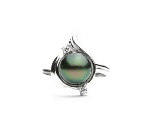 Sterling Silver Pearl Ring Setting SR10 Setting only. No pearl included.