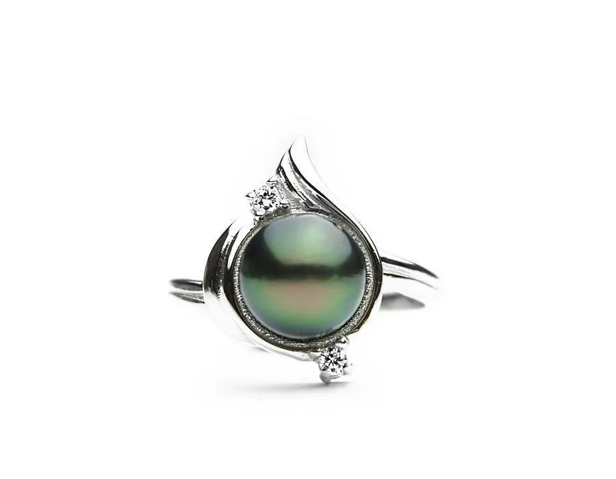 Sterling Silver Pearl Ring Setting SR10 Setting only. No pearl included.