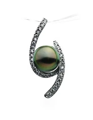 Sterling Silver Pendant Setting for Pearl SP03  Setting Only. No Pearl Included.