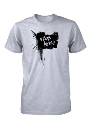 Stop Hate No Hate Love Peace T-Shirt for Men