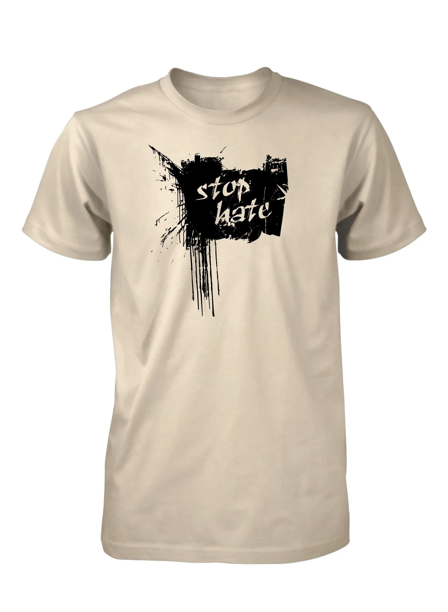 Stop Hate No Hate Love Peace T-Shirt for Men
