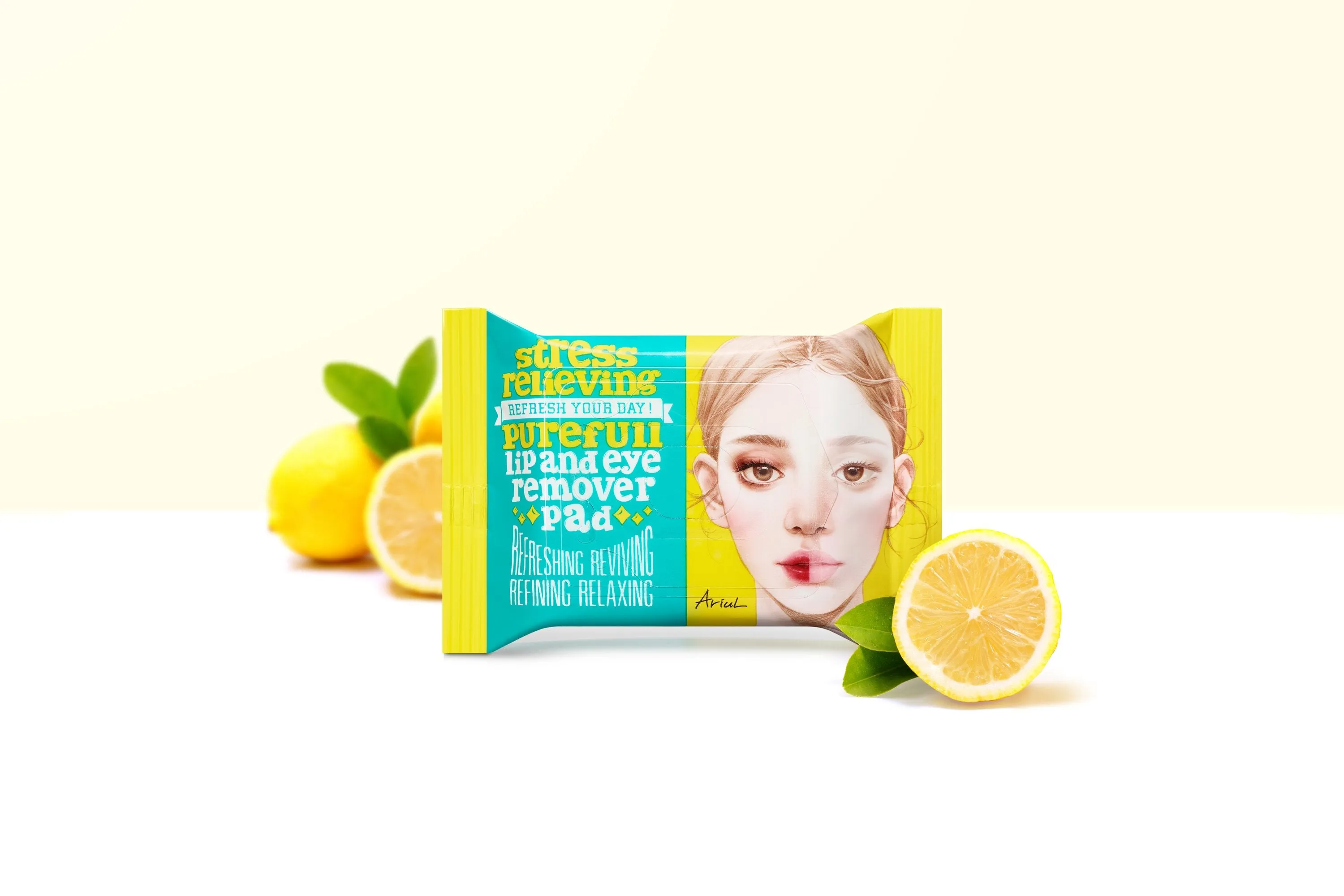 Stress Relieving Purefull Lip and Eye Remover Pad