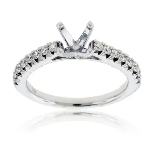 Stunning .40ctw Semi Mount Diamond Ring