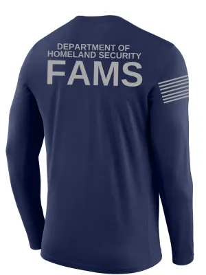SUBDUED DHS FAMS Agency Identifier T Shirt - Long Sleeve