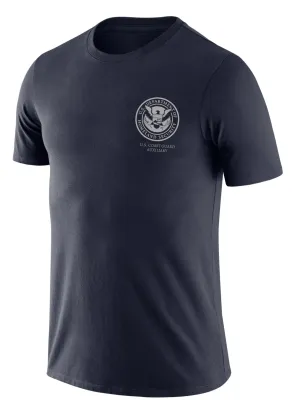 SUBDUED DHS U.S. Coast Guard Auxiliary Agency Identifier T Shirt - Short Sleeve