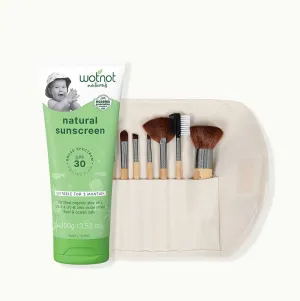 Summer Hack Bundle - Baby Sunscreen   Makeup brush set