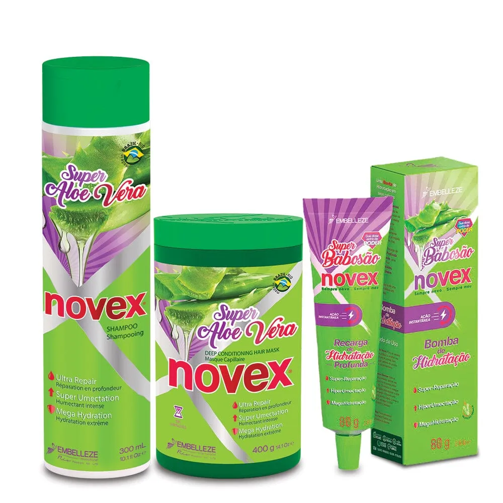 Super Aloe Vera Hair Treatment Recharge Bundle