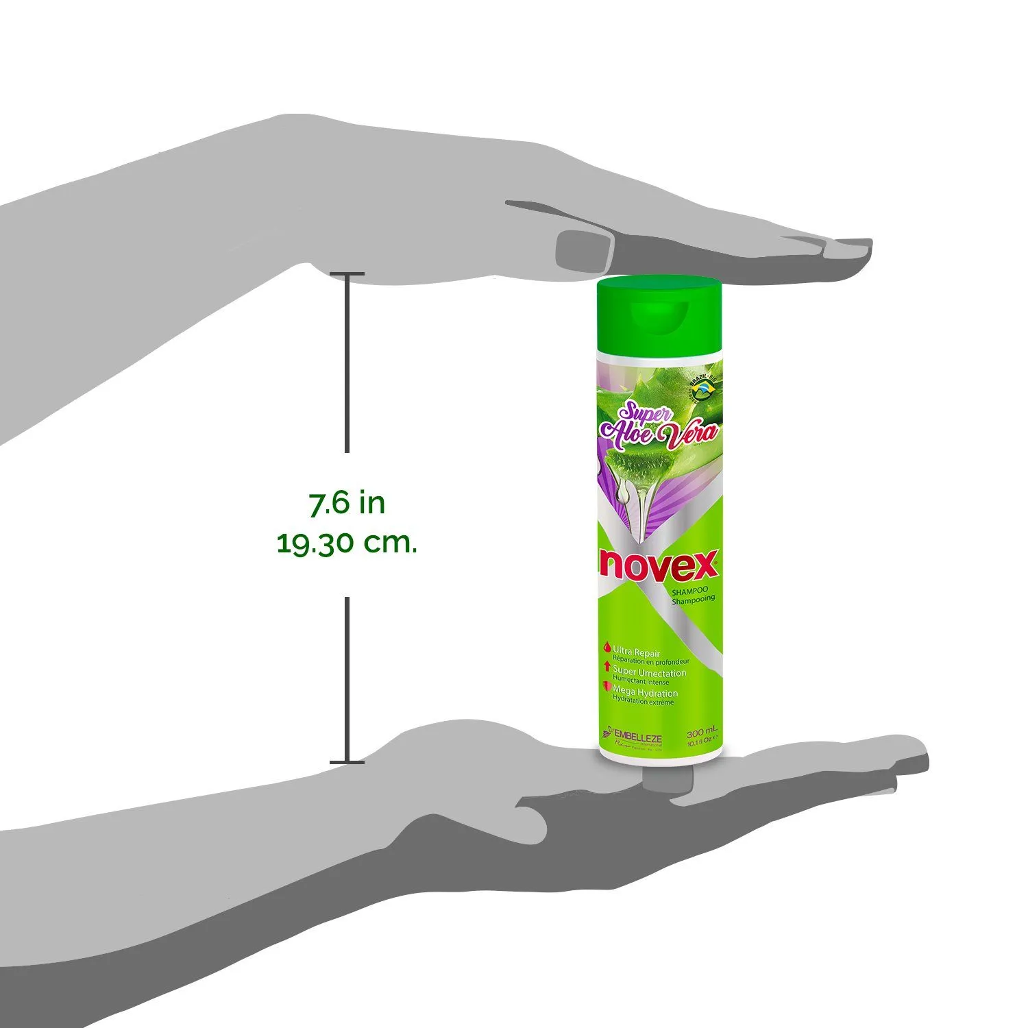 Super Aloe Vera Shampoo and Conditioner Set (300ml)