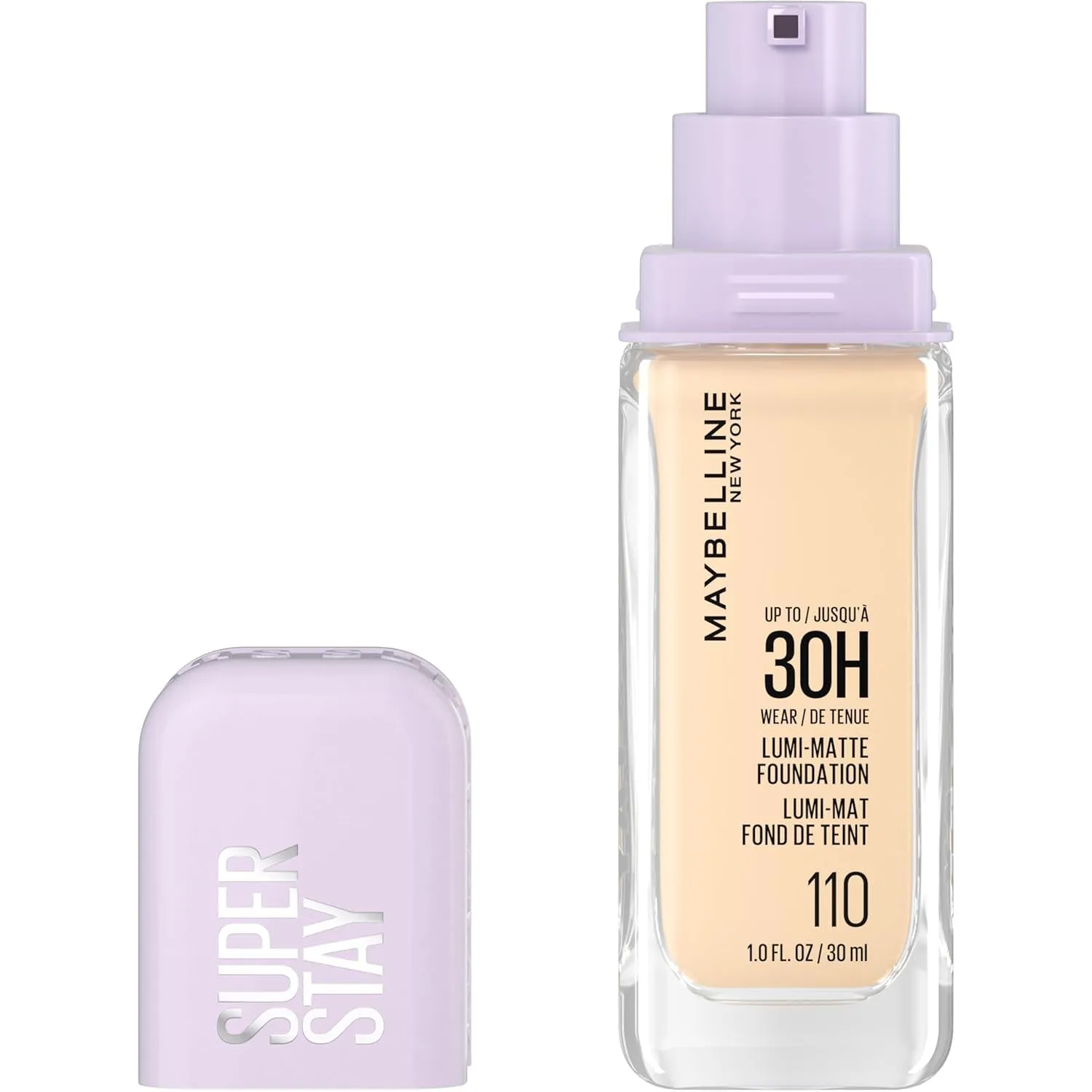 Super Stay Lumi-Matte Foundation, Lightweight and Buildable Full Coverage Foundation Makeup for up to 30HR Wear, 112, 1 Count