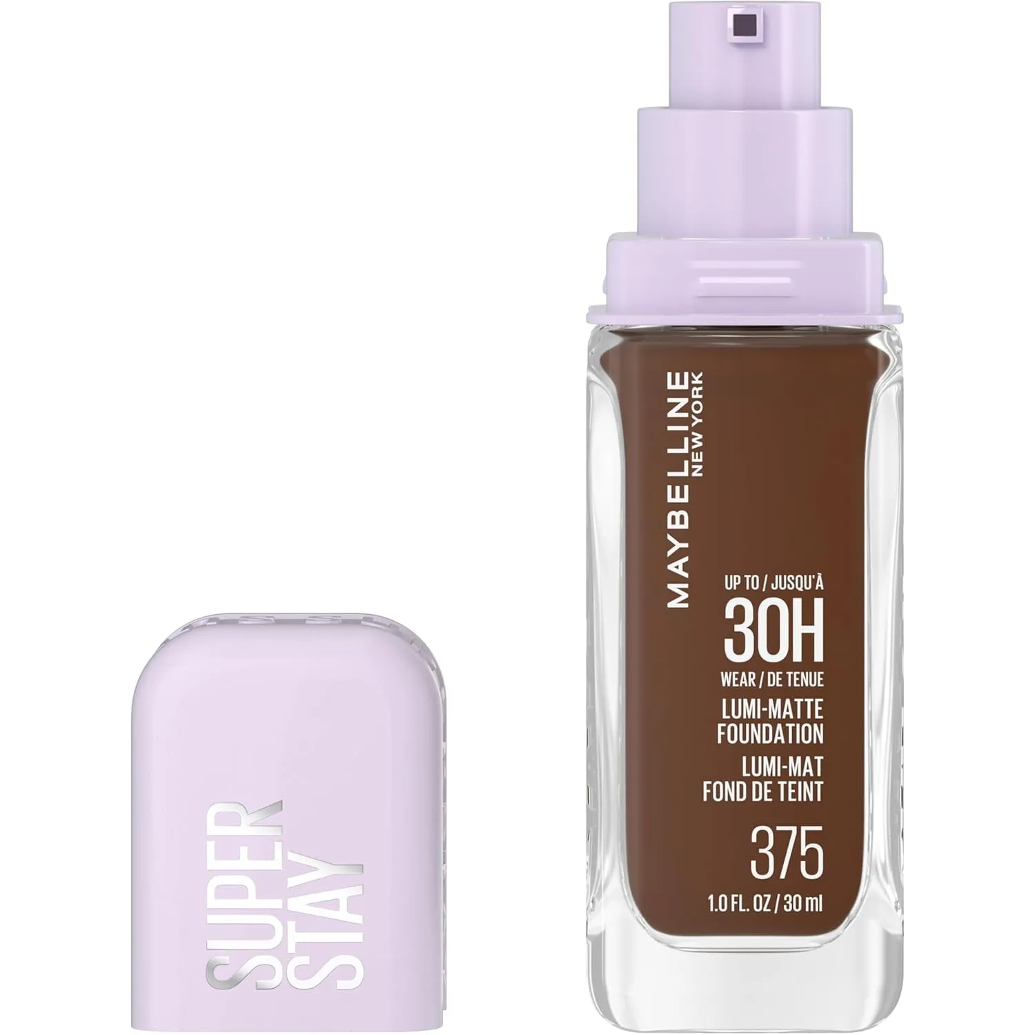Super Stay Lumi-Matte Foundation, Lightweight and Buildable Full Coverage Foundation Makeup for up to 30HR Wear, 112, 1 Count