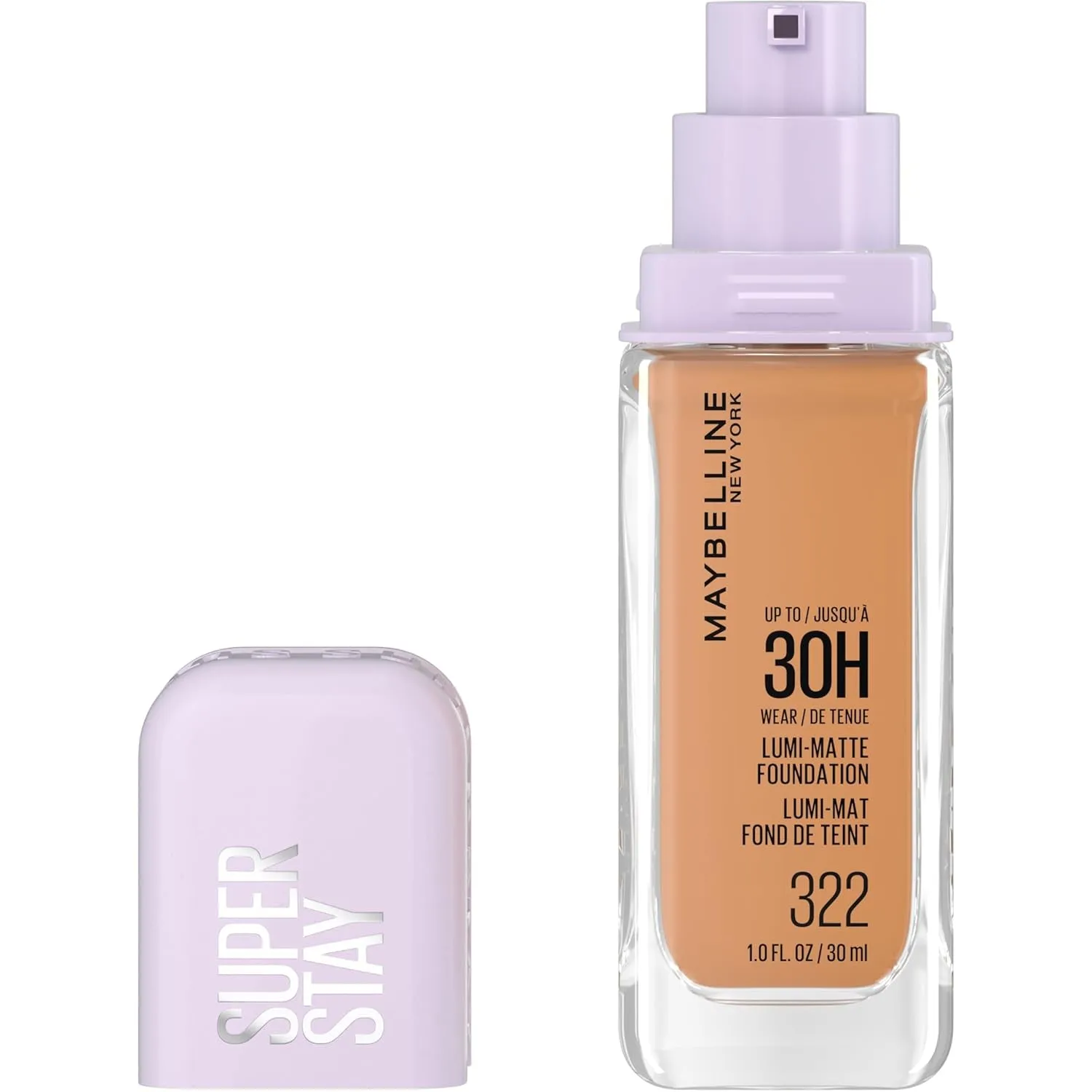 Super Stay Lumi-Matte Foundation, Lightweight and Buildable Full Coverage Foundation Makeup for up to 30HR Wear, 112, 1 Count