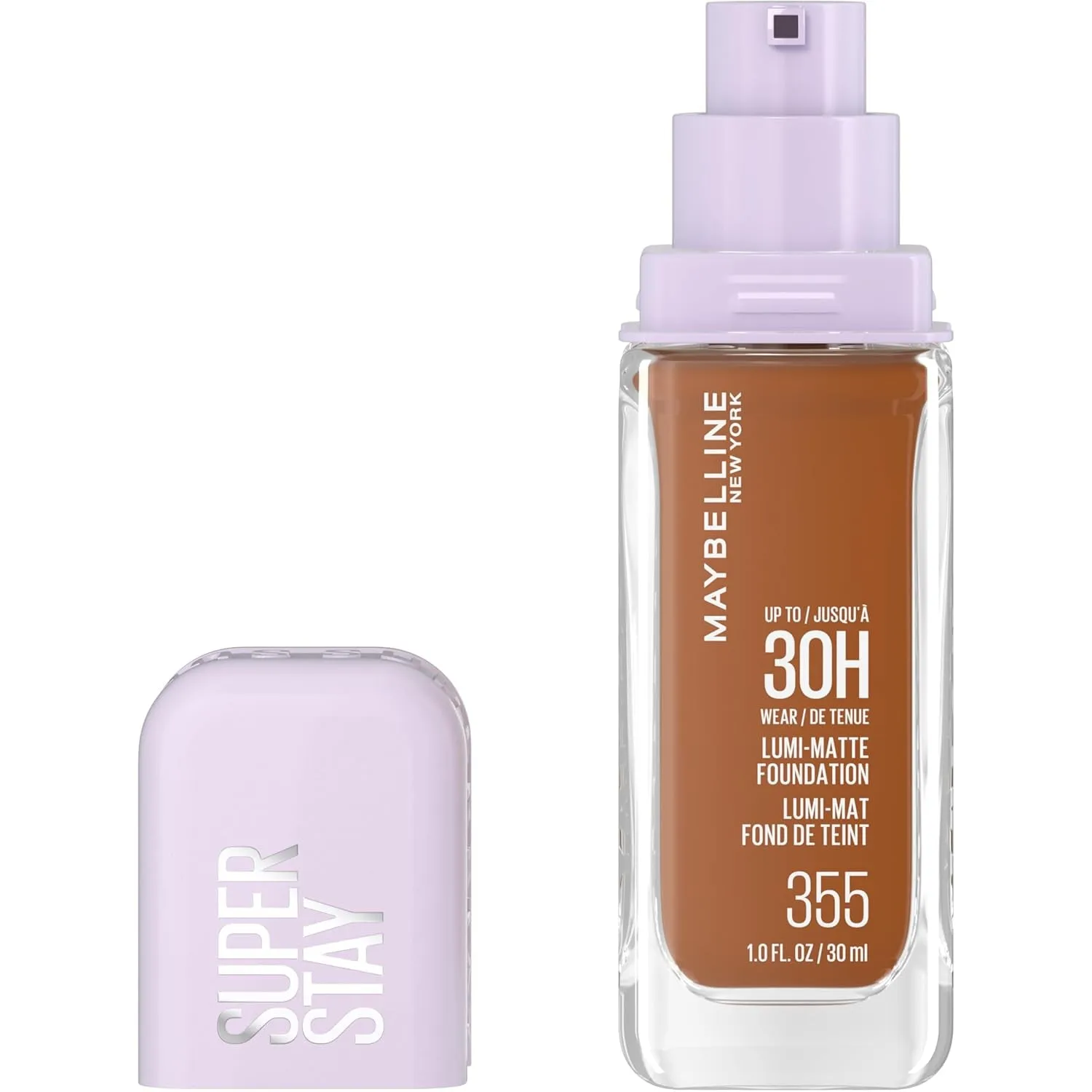 Super Stay Lumi-Matte Foundation, Lightweight and Buildable Full Coverage Foundation Makeup for up to 30HR Wear, 112, 1 Count