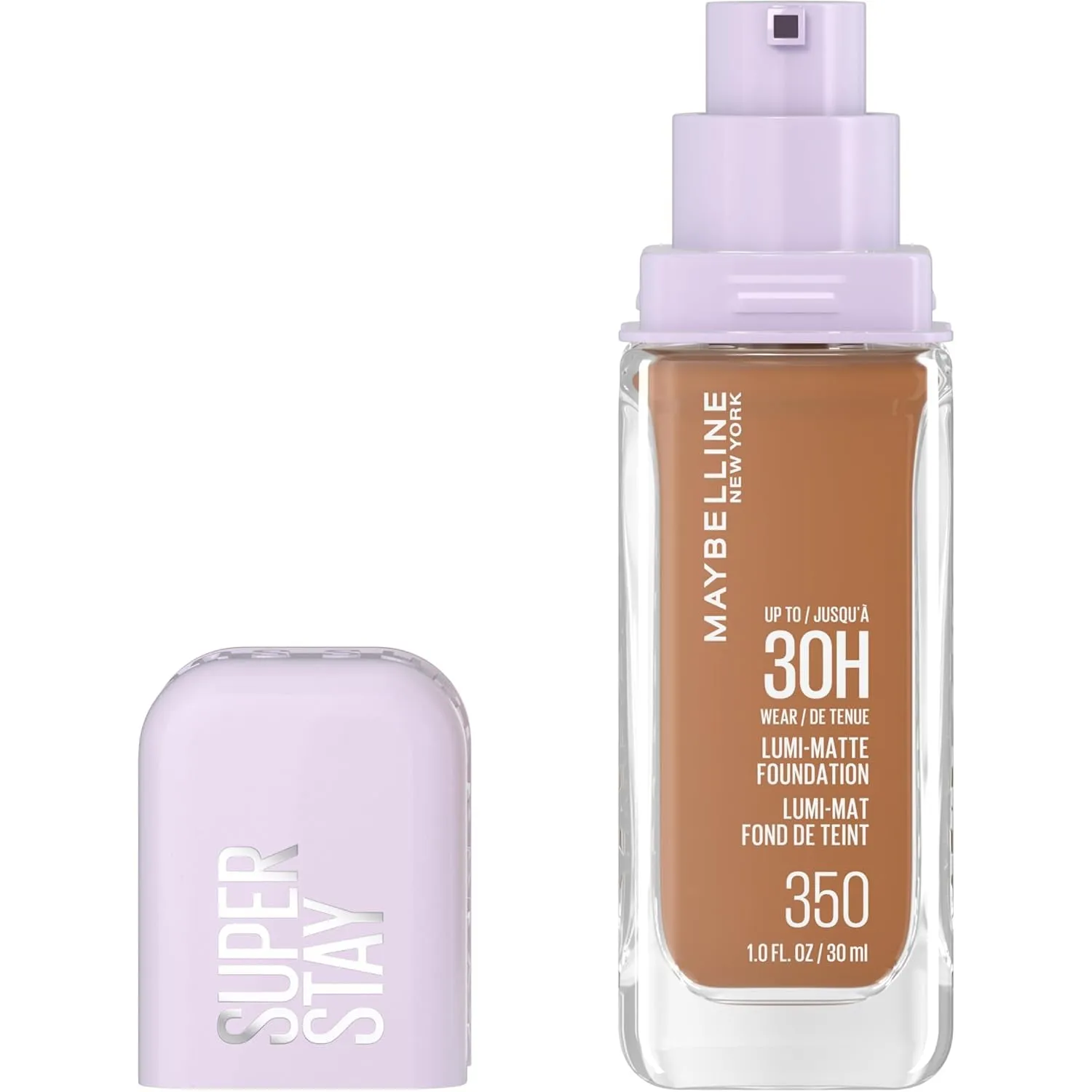 Super Stay Lumi-Matte Foundation, Lightweight and Buildable Full Coverage Foundation Makeup for up to 30HR Wear, 112, 1 Count
