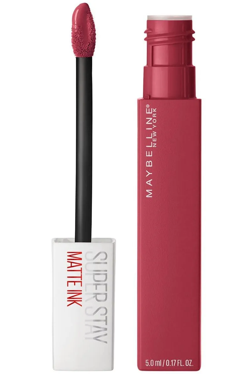Super Stay Matte Ink Liquid Lipstick Makeup, Long Lasting High Impact Color, up to 16H Wear, Seductress, Light Rosey Nude, 1 Count