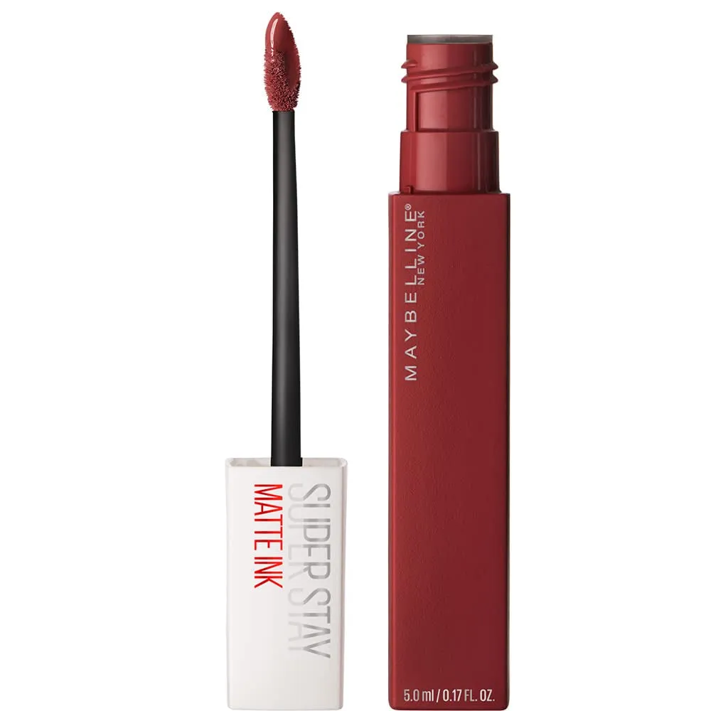 Super Stay Matte Ink Liquid Lipstick Makeup, Long Lasting High Impact Color, up to 16H Wear, Seductress, Light Rosey Nude, 1 Count