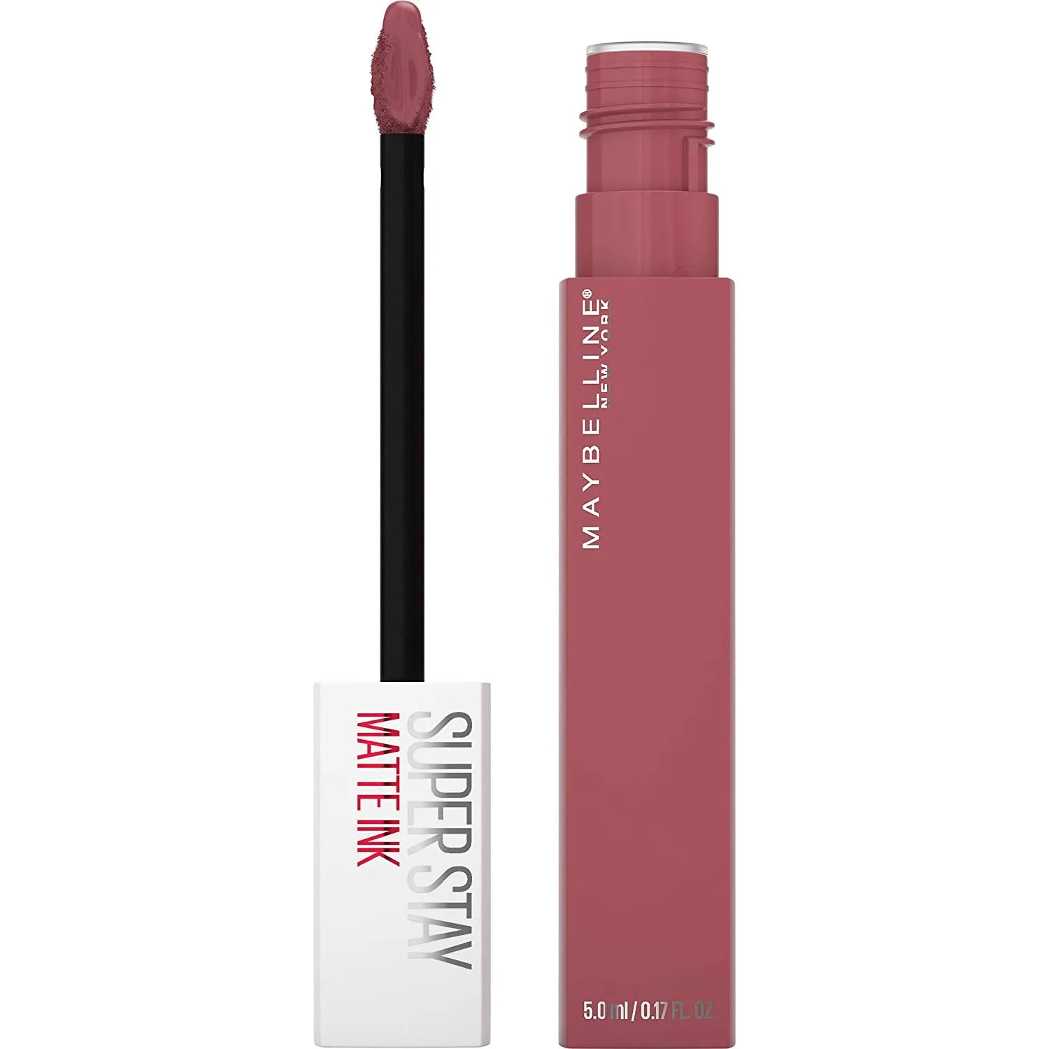 Super Stay Matte Ink Liquid Lipstick Makeup, Long Lasting High Impact Color, up to 16H Wear, Seductress, Light Rosey Nude, 1 Count