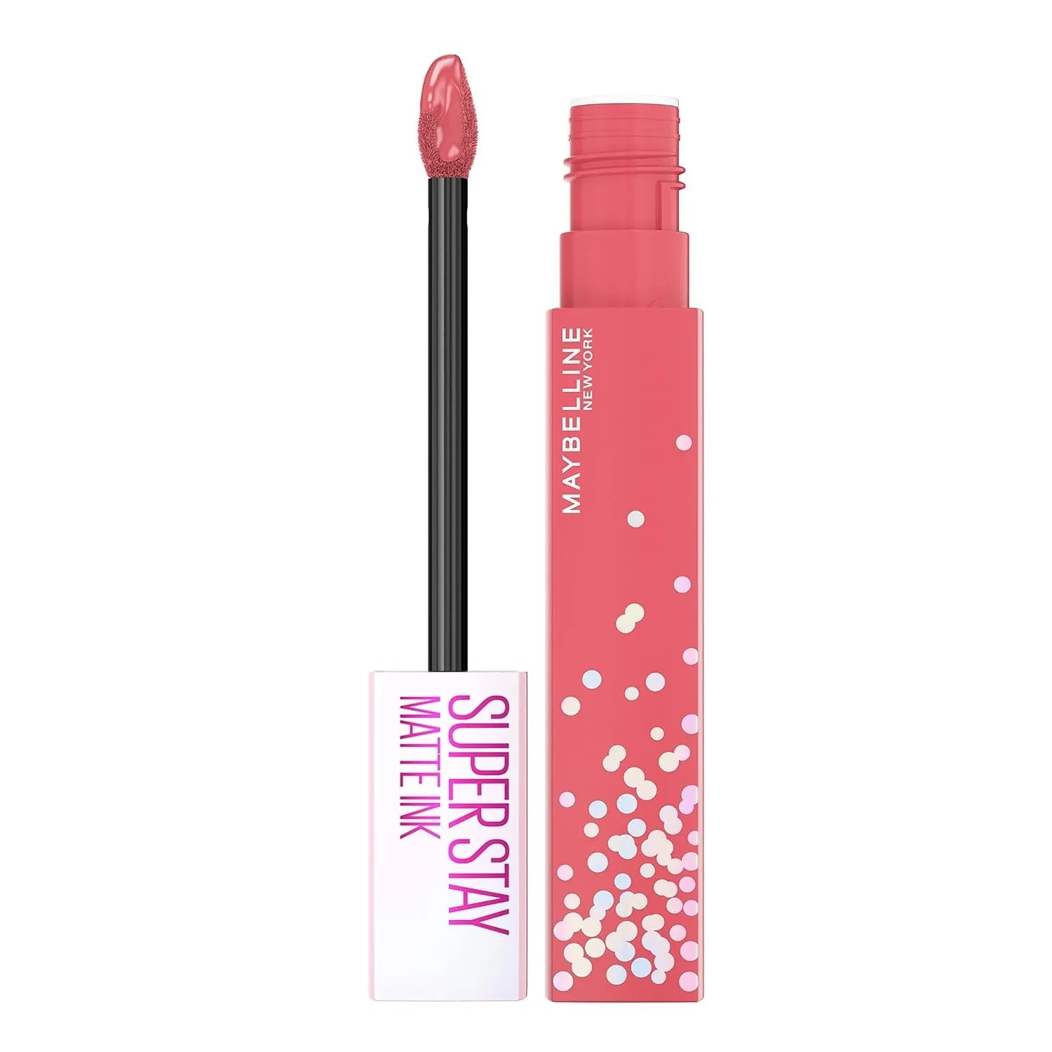 Super Stay Matte Ink Liquid Lipstick Makeup, Long Lasting High Impact Color, up to 16H Wear, Seductress, Light Rosey Nude, 1 Count