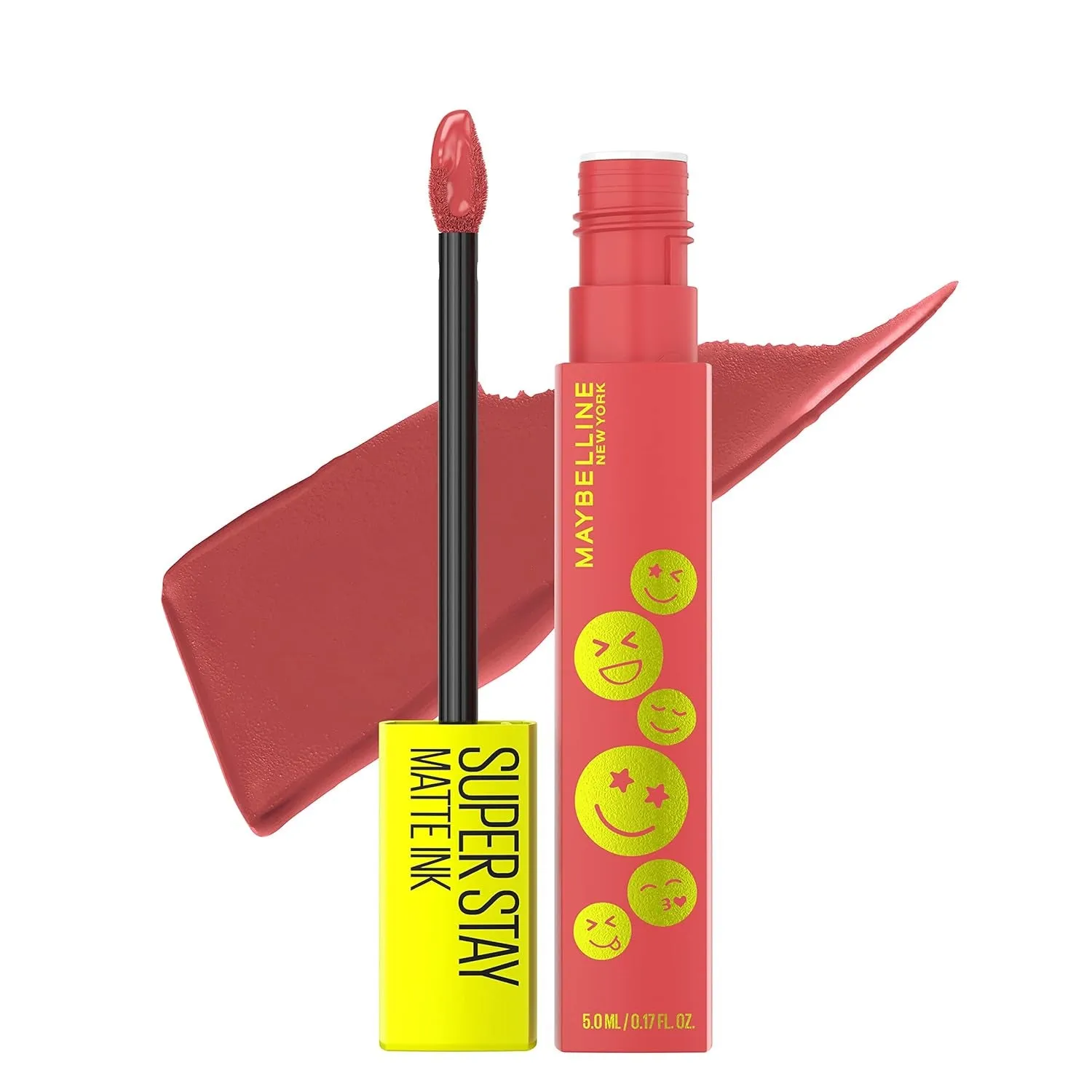Super Stay Matte Ink Liquid Lipstick Makeup, Long Lasting High Impact Color, up to 16H Wear, Seductress, Light Rosey Nude, 1 Count