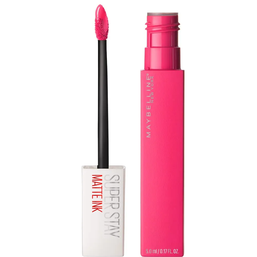 Super Stay Matte Ink Liquid Lipstick Makeup, Long Lasting High Impact Color, up to 16H Wear, Seductress, Light Rosey Nude, 1 Count