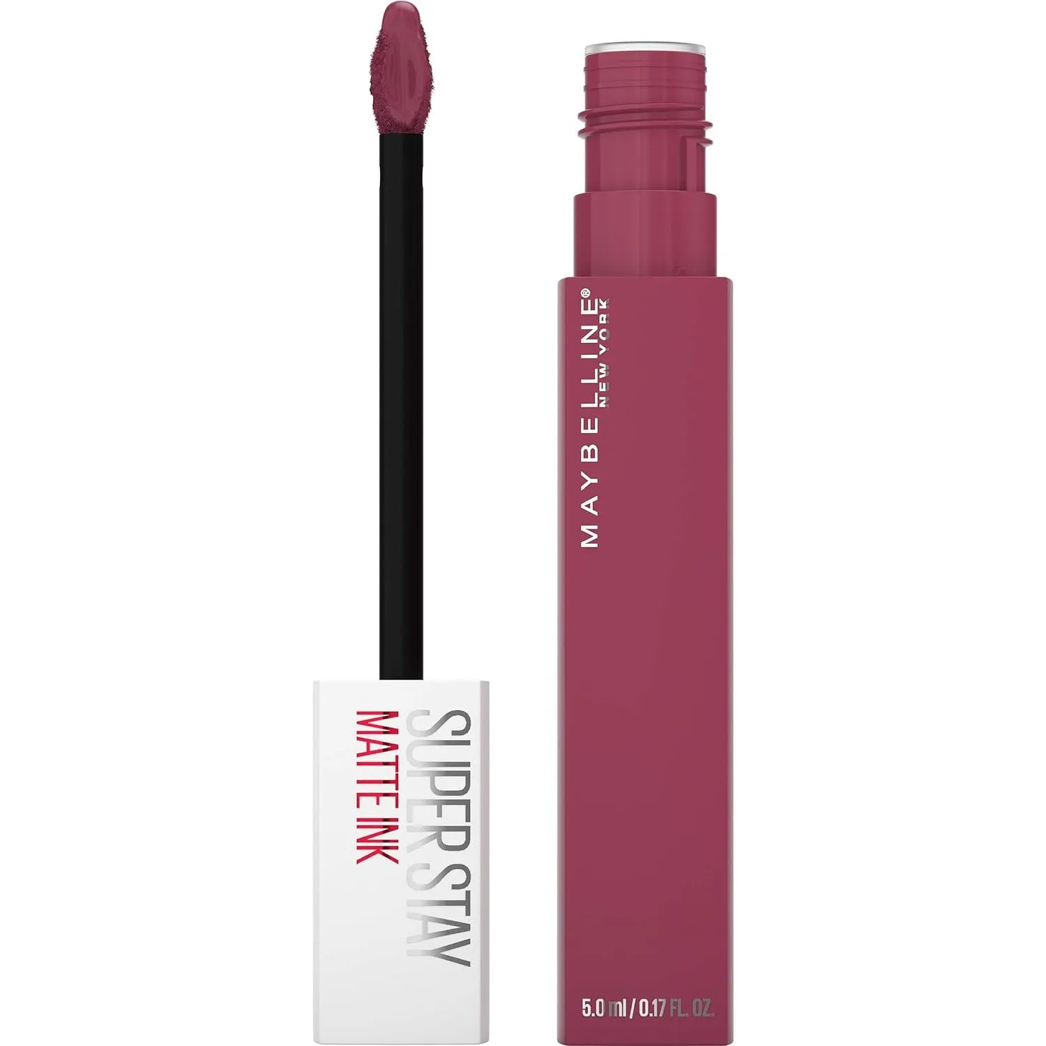 Super Stay Matte Ink Liquid Lipstick Makeup, Long Lasting High Impact Color, up to 16H Wear, Seductress, Light Rosey Nude, 1 Count