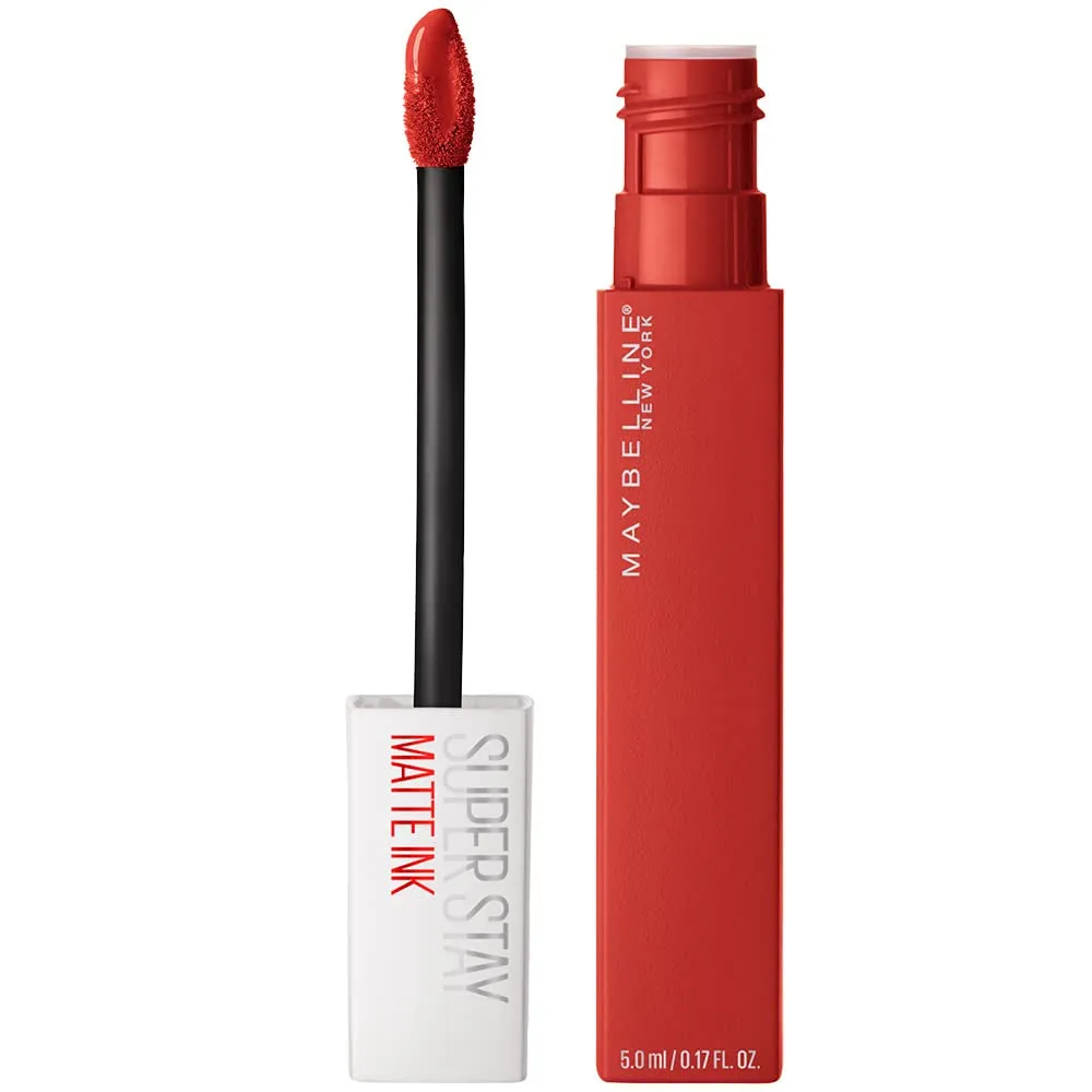Super Stay Matte Ink Liquid Lipstick Makeup, Long Lasting High Impact Color, up to 16H Wear, Seductress, Light Rosey Nude, 1 Count
