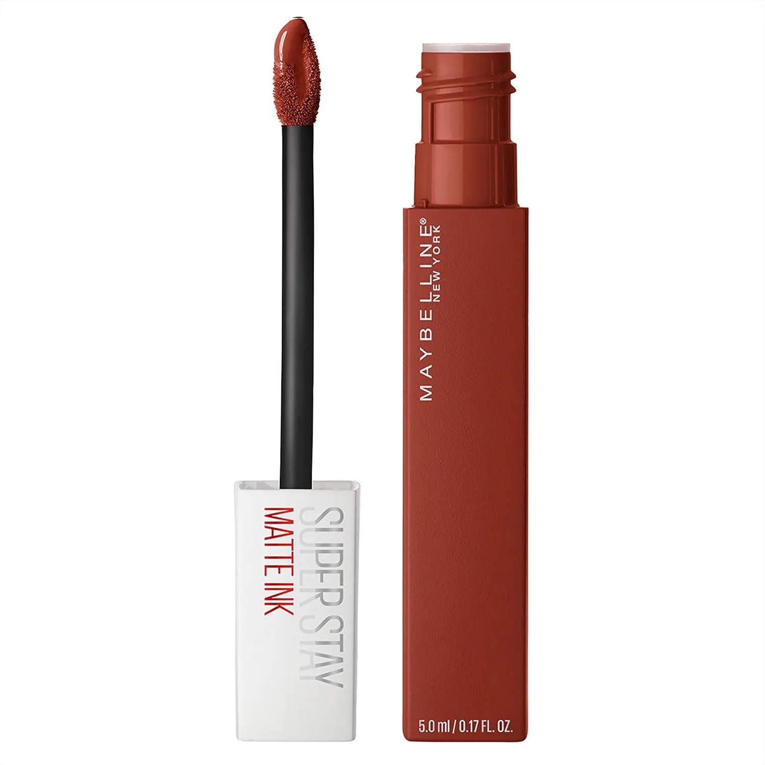 Super Stay Matte Ink Liquid Lipstick Makeup, Long Lasting High Impact Color, up to 16H Wear, Seductress, Light Rosey Nude, 1 Count