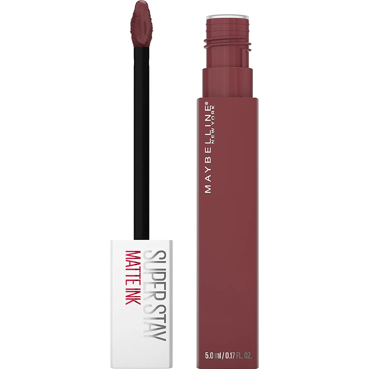 Super Stay Matte Ink Liquid Lipstick Makeup, Long Lasting High Impact Color, up to 16H Wear, Seductress, Light Rosey Nude, 1 Count