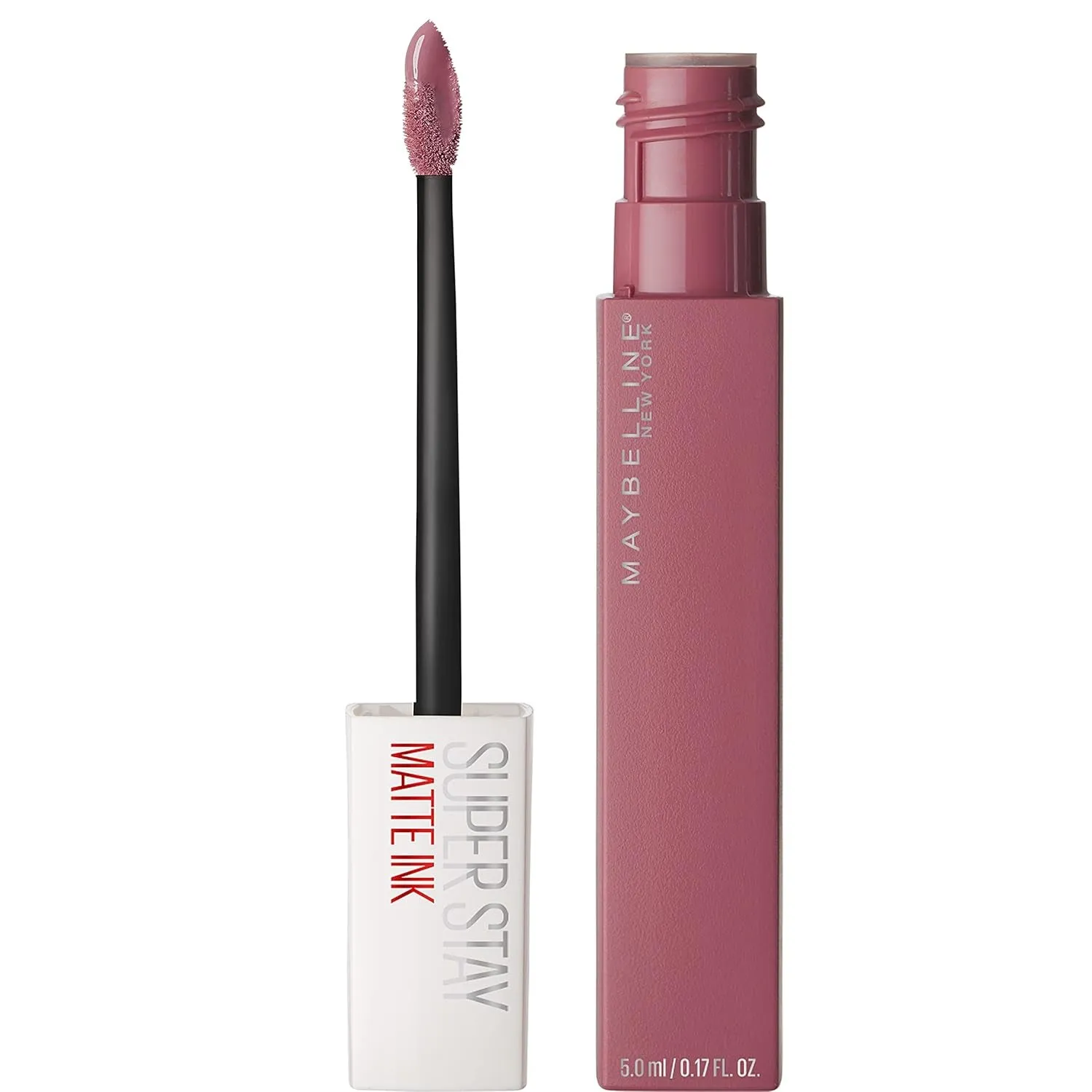 Super Stay Matte Ink Liquid Lipstick Makeup, Long Lasting High Impact Color, up to 16H Wear, Seductress, Light Rosey Nude, 1 Count