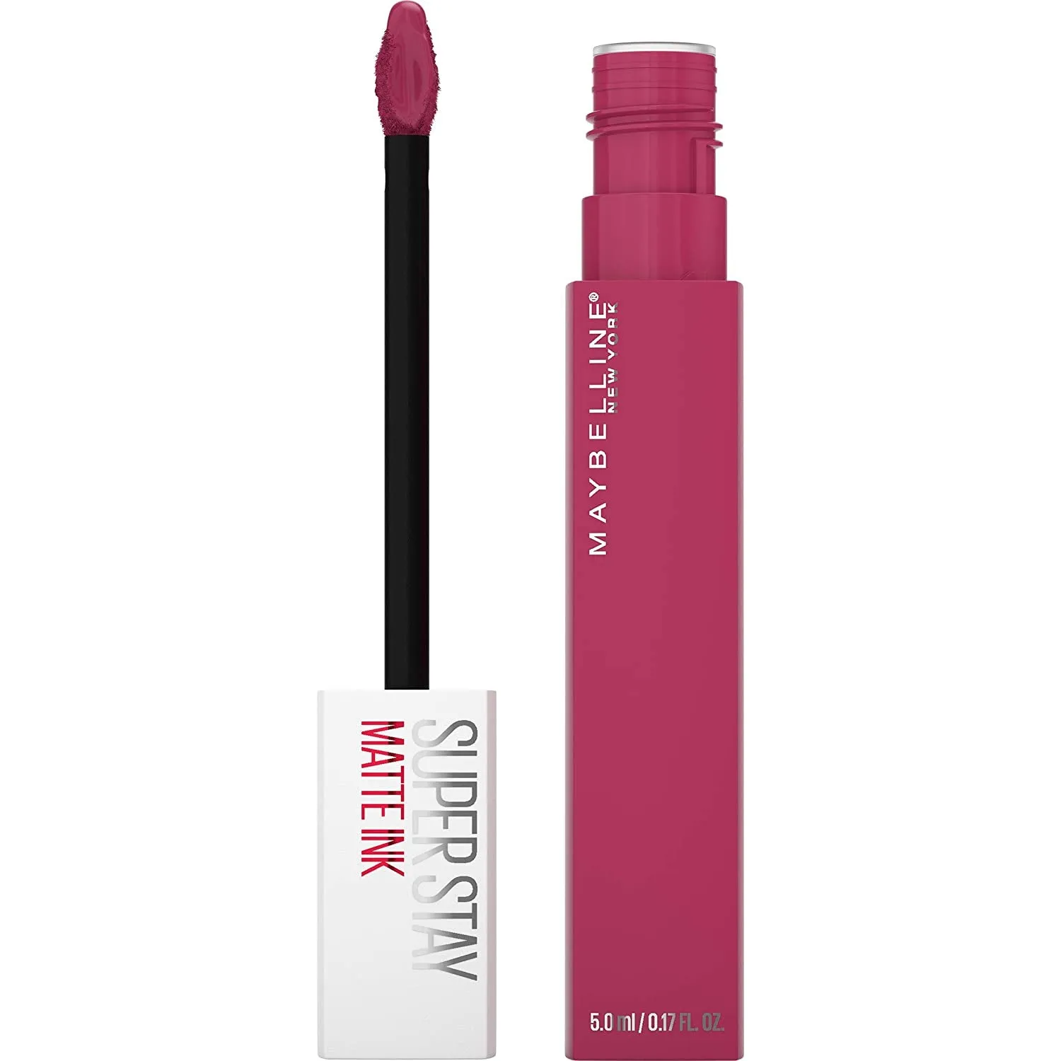 Super Stay Matte Ink Liquid Lipstick Makeup, Long Lasting High Impact Color, up to 16H Wear, Seductress, Light Rosey Nude, 1 Count
