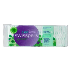 Swisspers Earth Kind 3 in 1 Cleanser Infused Pads - Aloe Vera