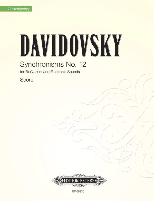 Synchronisms No. 12 for Bb Clarinet and Electronic Sounds