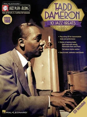 TADD DAMERON JAZZ PLAY ALONG BK/CD V168
