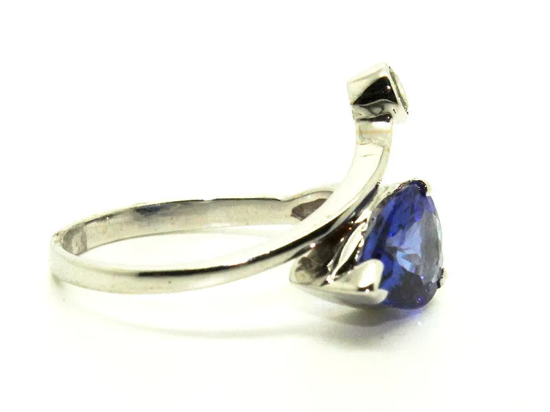 Tanzanite And Diamond Snake Ring Ad No.1130