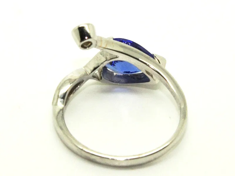 Tanzanite And Diamond Snake Ring Ad No.1130