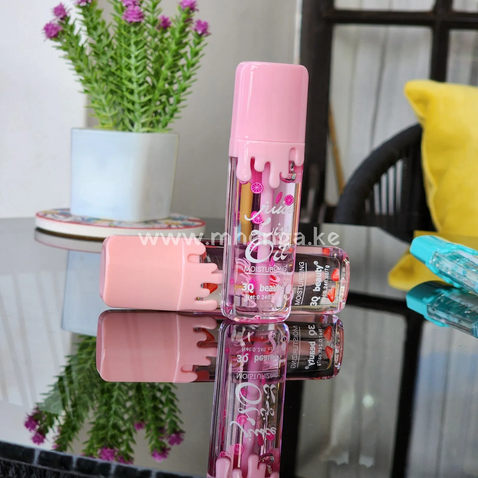 Tear drop lip oil fruit flavor Moisturizing