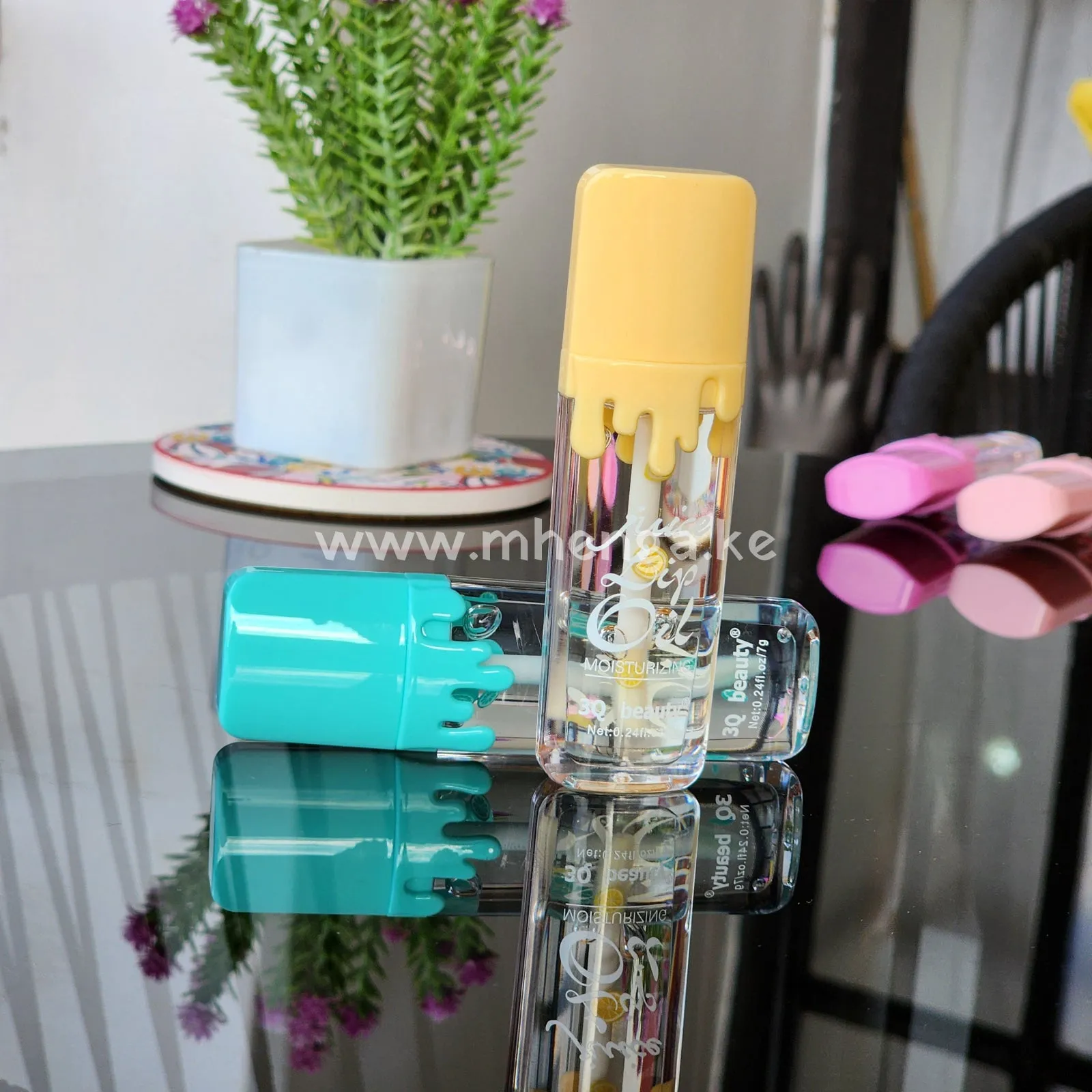 Tear drop lip oil fruit flavor Moisturizing