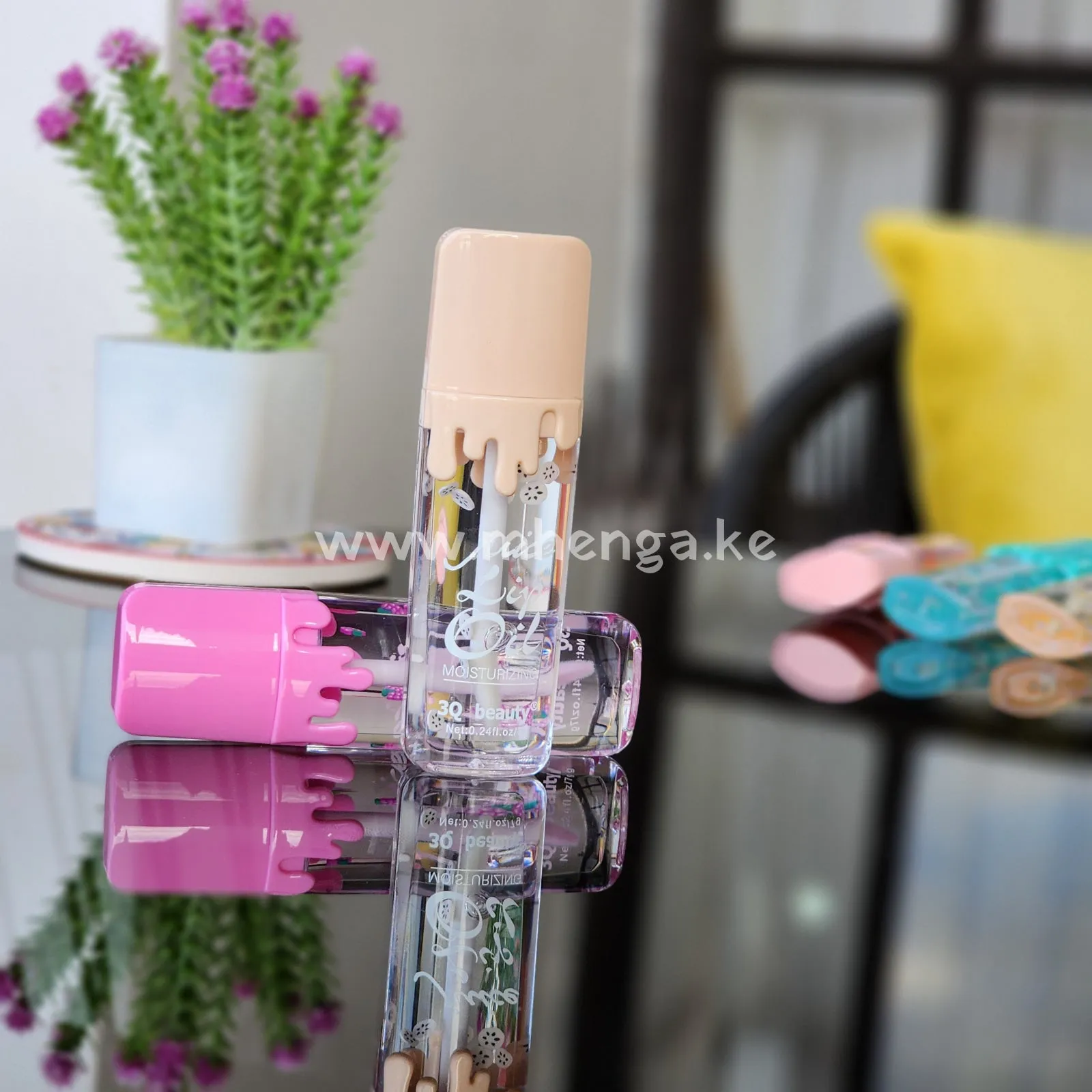 Tear drop lip oil fruit flavor Moisturizing