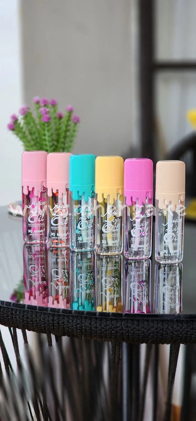 Tear drop lip oil fruit flavor Moisturizing