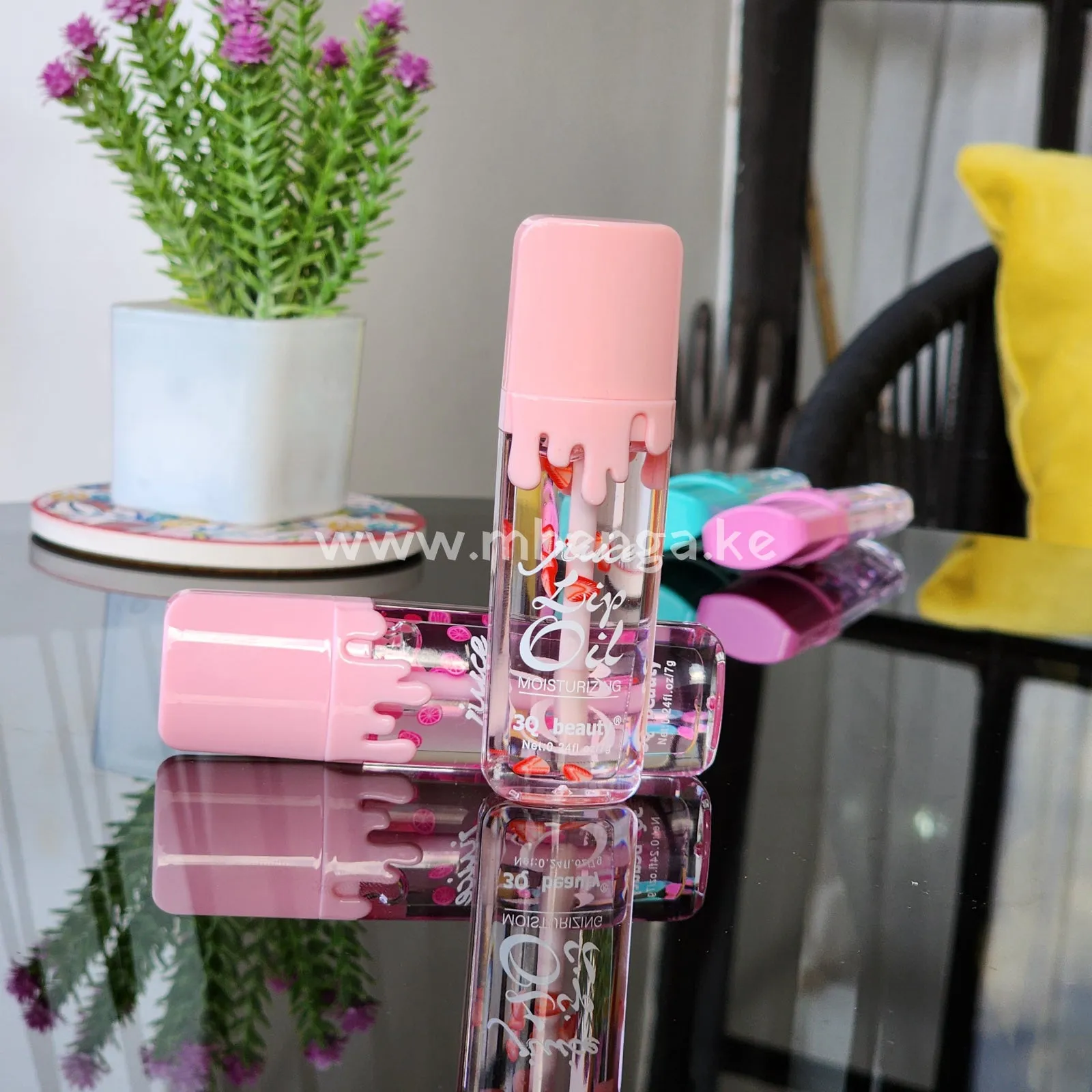 Tear drop lip oil fruit flavor Moisturizing