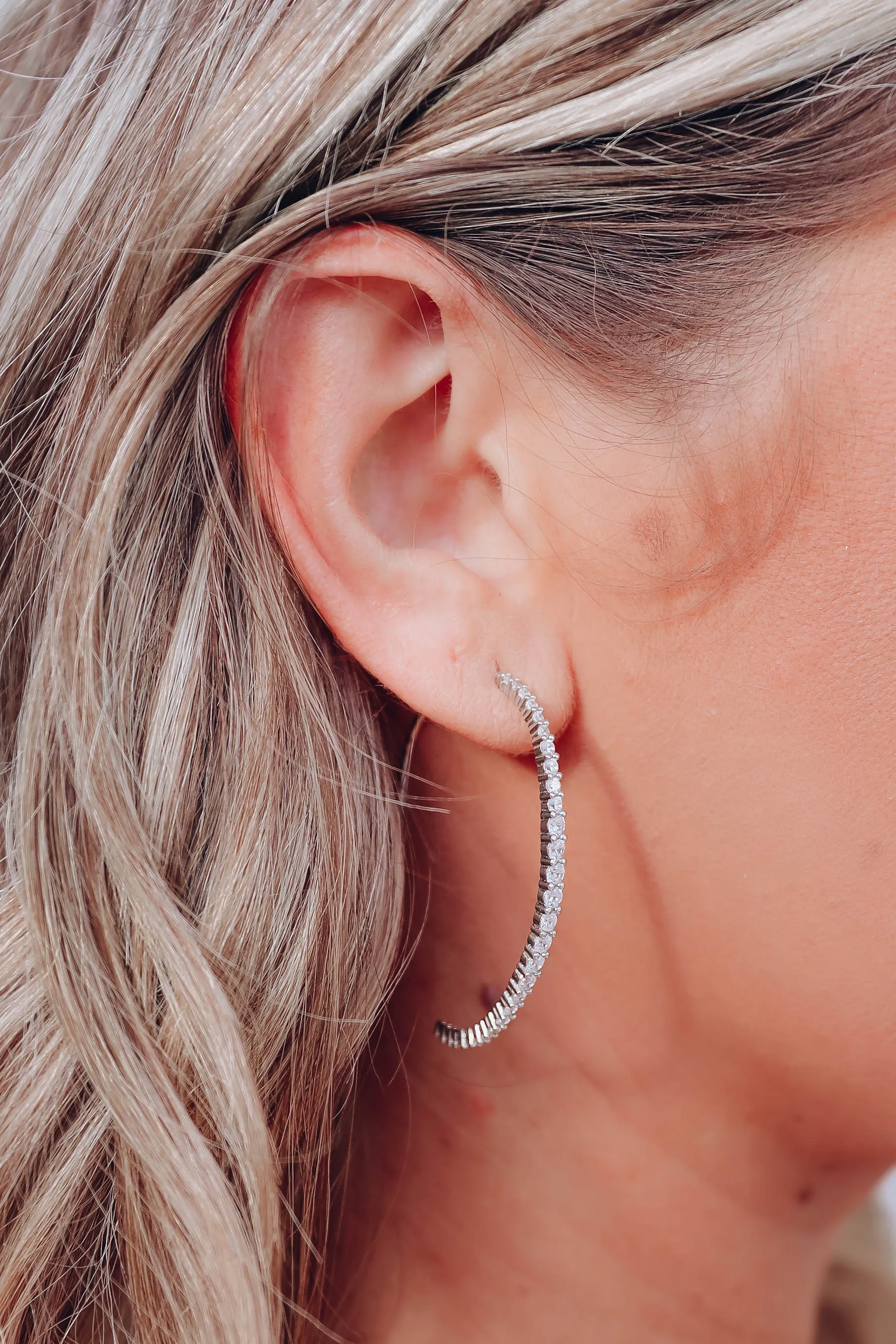 That's What I Like Earrings by B.b.Lila - Silver