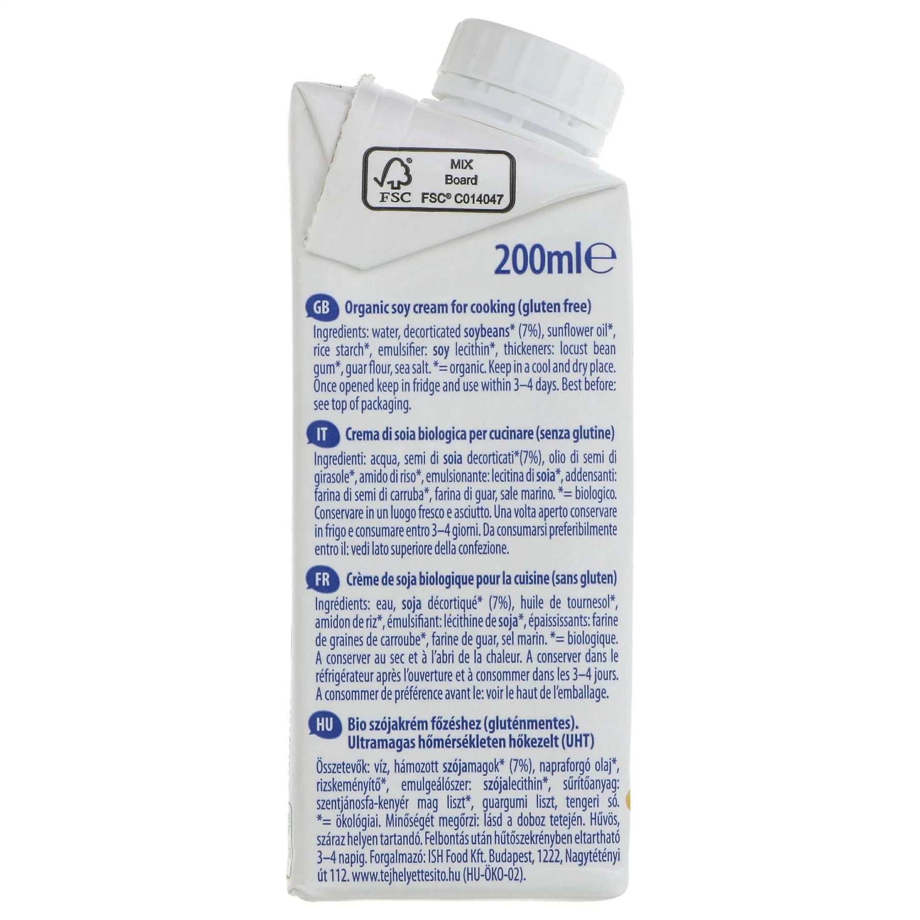 The Bridge | Soya Cream - Organic - non dairy cream | 200ml