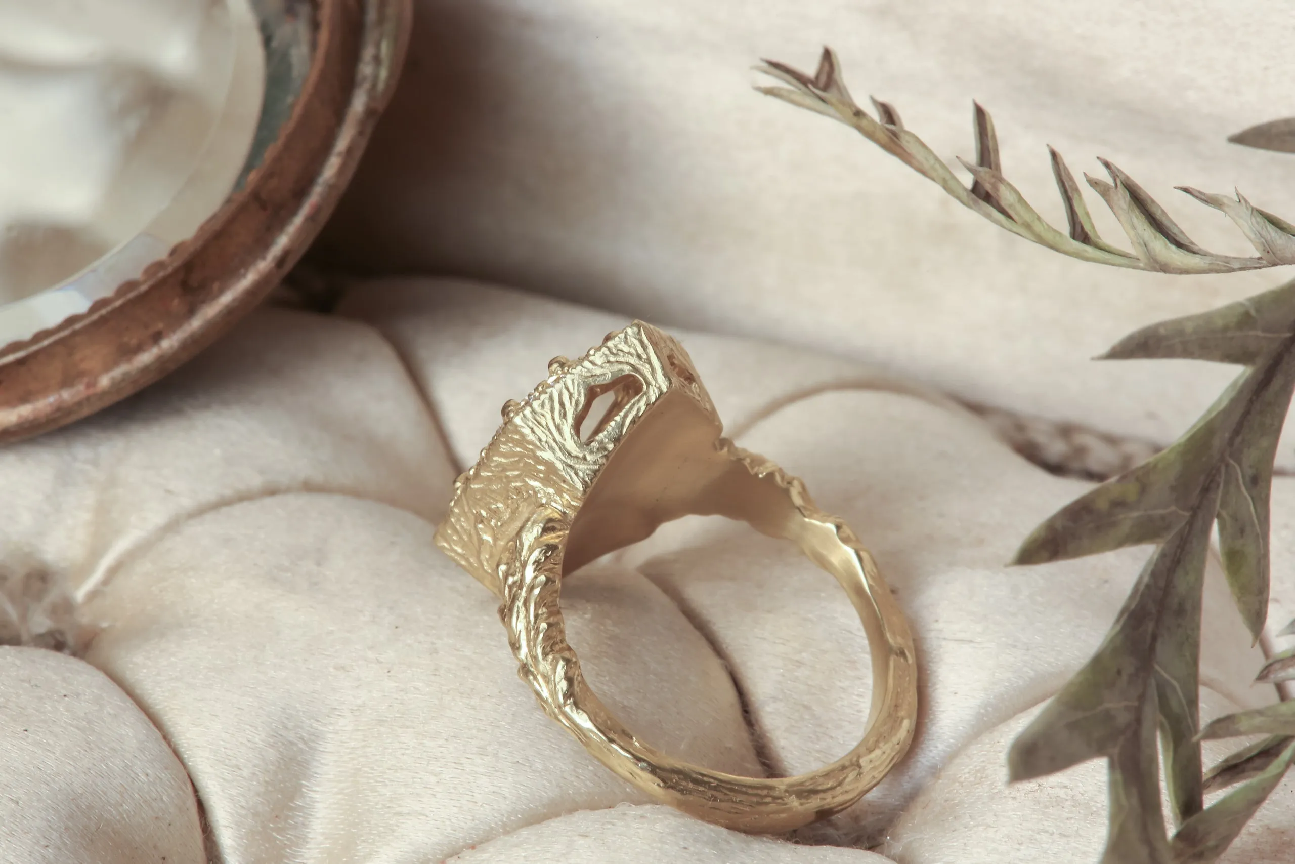 The Illuminated No. 1 Ring in Natural Portrait Cut Diamond - Ready to Ship