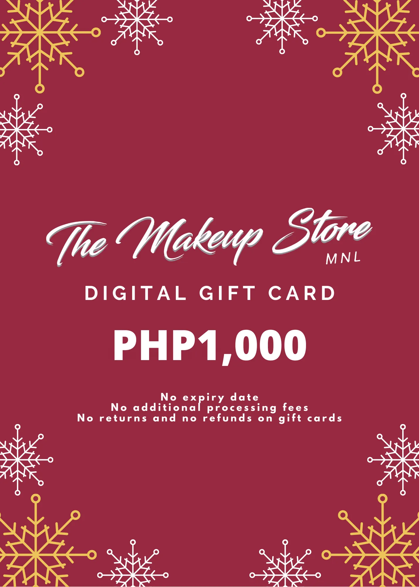 The Makeup Store MNL Digital Gift Card