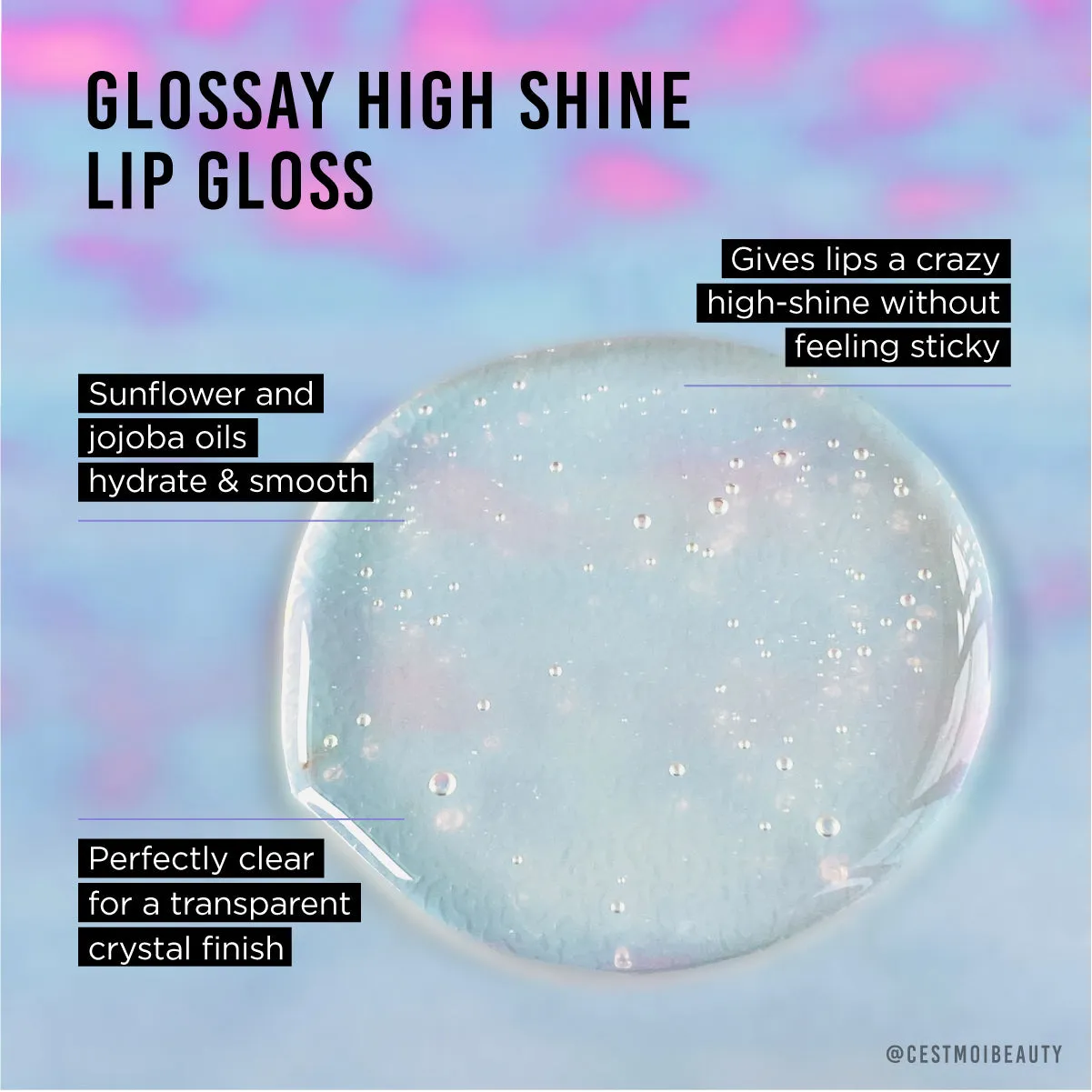 the opulence iridescent shimmer lip gloss